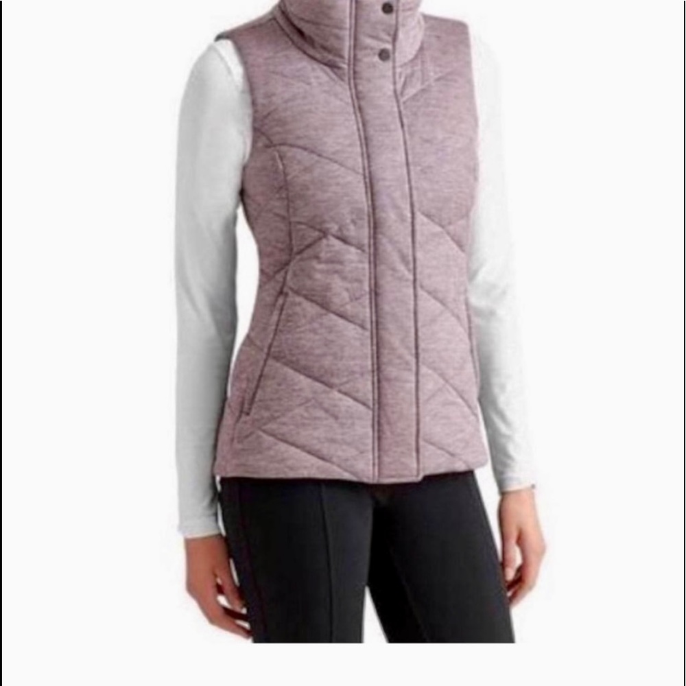 Athleta Gray Puffer Vest NWOT Size S